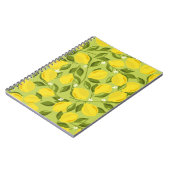 Lemons achtergrond. Hand getrokken overlappende ac Notitieboek (Linkerzijde)