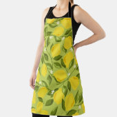 Lemons achtergrond. Hand getrokken overlappende ac Schort (Insitu)