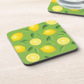 Lemons Achtergrondpatroon Bier Onderzetter (Linkerzijde)