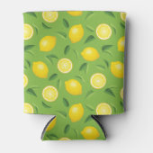 Lemons Achtergrondpatroon Blikjeskoeler (Voorkant)