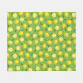 Lemons Achtergrondpatroon Fleece Deken (Voorkant (Horizontaal))