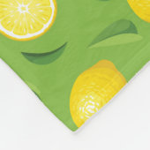Lemons Achtergrondpatroon Fleece Deken (Hoek)