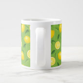 Lemons Achtergrondpatroon Grote Koffiekop (Achterkant)