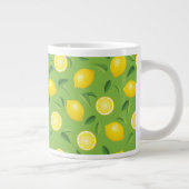 Lemons Achtergrondpatroon Grote Koffiekop (Rechts)