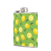 Lemons Achtergrondpatroon Heupfles (Links)