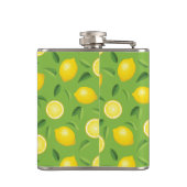 Lemons Achtergrondpatroon Heupfles (Achterkant)