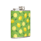 Lemons Achtergrondpatroon Heupfles (Rechts)