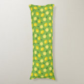 Lemons Achtergrondpatroon Lichaamskussen (Voorkant Verticaal)