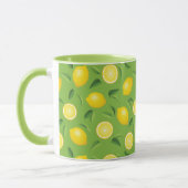 Lemons Achtergrondpatroon Mok (Links)