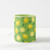 Lemons Achtergrondpatroon Mok (Midden)