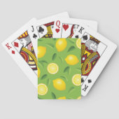 Lemons Achtergrondpatroon Pokerkaarten (Achterkant)