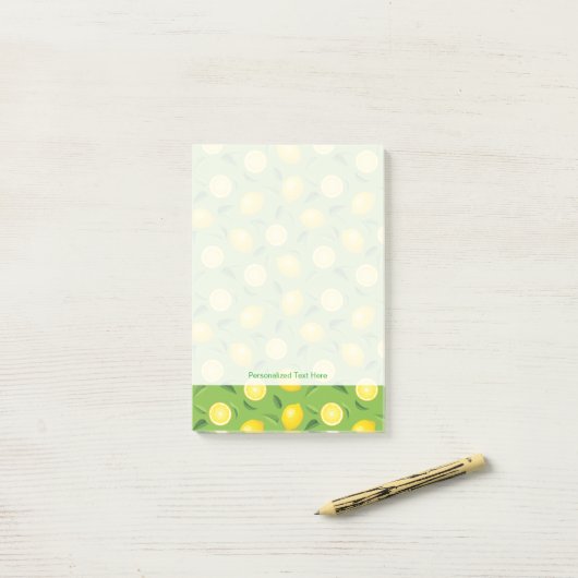 Lemons Achtergrondpatroon Post-it® Notes (Op bureau)