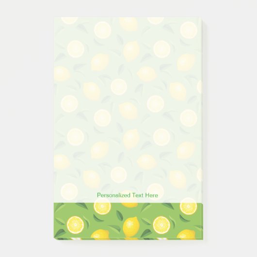 Lemons Achtergrondpatroon Post-it® Notes (Voorkant)