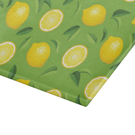 Lemons Achtergrondpatroon Snijplank (Hoek)