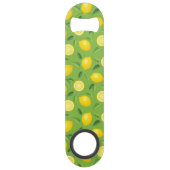Lemons Achtergrondpatroon Speed Flessenopener (Voorkant)