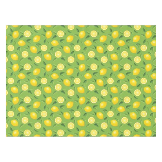 Lemons Achtergrondpatroon Tafelkleed (Voorkant (Horizontaal))