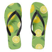 Lemons Achtergrondpatroon Teenslippers (Voetbed)