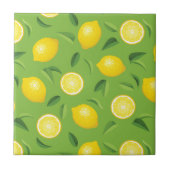 Lemons Achtergrondpatroon Tegeltje (Voorkant)