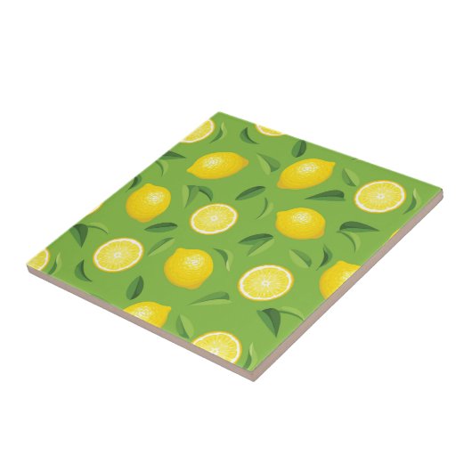 Lemons Achtergrondpatroon Tegeltje (Zijkant)
