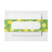 Lemons Achtergrondpatroon Uitnodigingen Wikkel (Voorkant Voorbeeld)