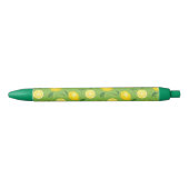 Lemons Achtergrondpatroon Zwarte Inkt Pen (Voorkant)