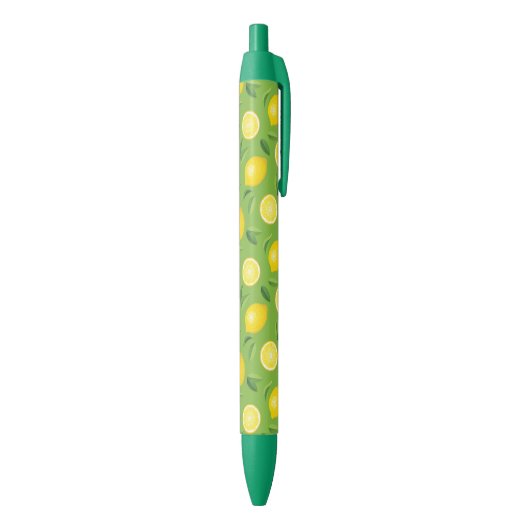 Lemons Achtergrondpatroon Zwarte Inkt Pen (Achterkant (Verticaal))