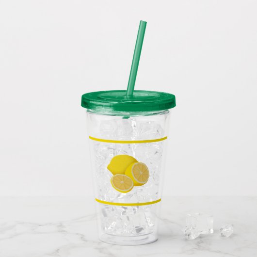 Lemons Acryltumbler Acryl Drinkbeker (Achterkant ijs)