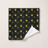 Lemons and flowers bad handdoek (Wasdoekje)