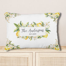 Lemons and Flowers Floral Botanical Family Name