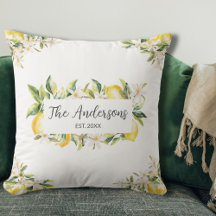 Lemons and Flowers Floral Botanical Family Name