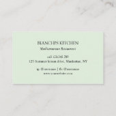 Lemons and Flowers Mediterranean Floral Botanical Visitekaartje (Achterkant)