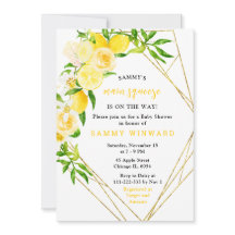 Lemons and Flowers with Foliage Baby Shower