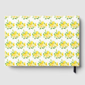 Lemons and Foliage Baby Shower Gastenboek (Achterkant)