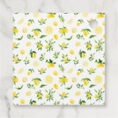 Lemons and Foliage Baby Shower Thank You Bedankjes Labels (Achterkant)
