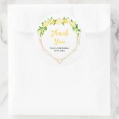 Lemons and Foliage Birthday Party Thank You Ronde Sticker (Tas)