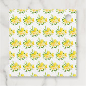 Lemons and Foliage Birthday Thank You Bedankjes Labels (Achterkant)