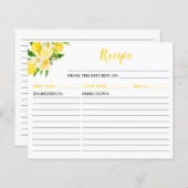 Lemons and Foliage Recipe Card (Voorkant / Achterkant)