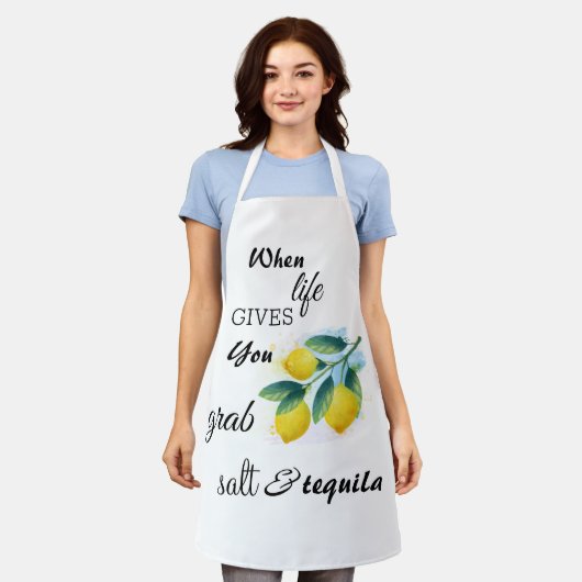Lemons Apron Schort (Gedragen)
