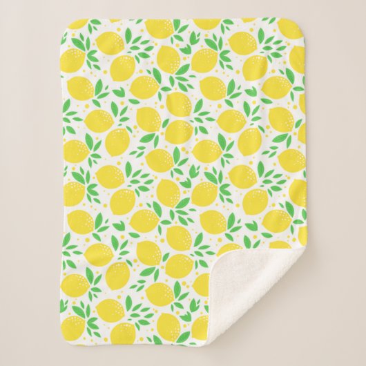 Lemons Baby Sherpa Blanket Sherpa Deken (Voorkant)