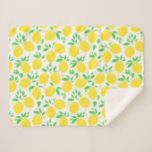 Lemons Baby Sherpa Blanket Sherpa Deken (Voorkant (horizontaal))