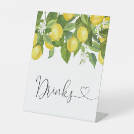 Lemons Baby shower Drinken Reclamebord Met Voetstuk