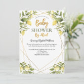 Lemons Baby shower per post Kaart (Staand voorkant)