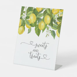 Lemons Baby ShowerSweets and Trees Reclamebord Met Voetstuk