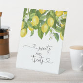 Lemons Baby ShowerSweets and Trees Reclamebord Met Voetstuk (Insitu)
