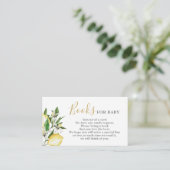 Lemons Bloemen Boeken voor Baby Kaart (Staand voorkant)