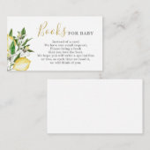 Lemons Bloemen Boeken voor Baby Kaart (Voorkant / Achterkant)