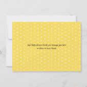 Lemons Blossom Greenery Baby shower Bedankkaart (Achterkant)