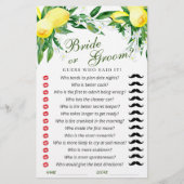 Lemons Blossom Greenery Chic Vrijgezellenfeest Gam (Voorkant)