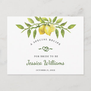 Lemons Blossom Greenery Vrijgezellenfeest Recipe K Briefkaart