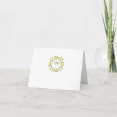 Lemons Blossom Rustic, word je Bridesmaid? Kaart (Achterkant)
